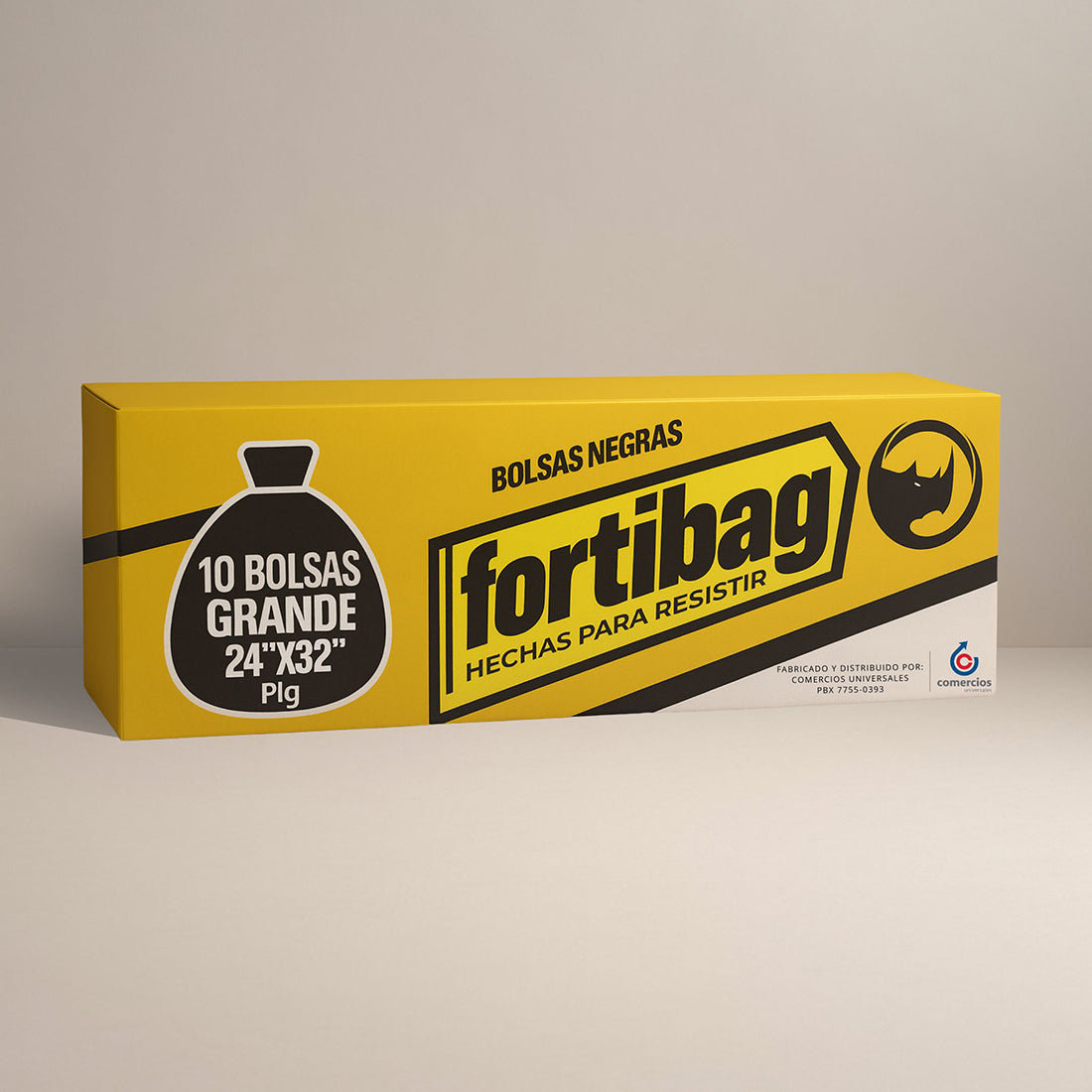 BOLSA FORTIBAG GRANDE NEGRA CAJA 01/10 / CANTIDAD 24 CAJAS