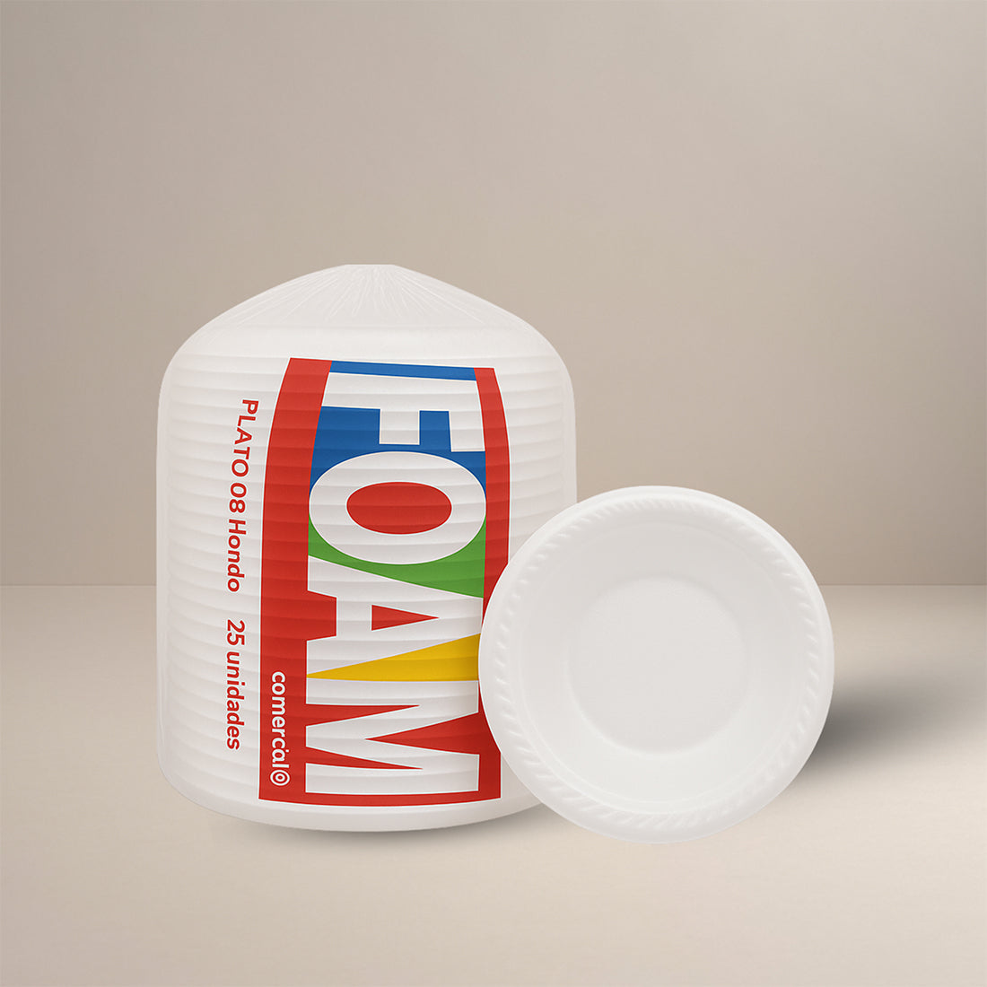 PLATO 06 HONDO SERVI FOAM DUROPORT/ 500 UNIDADES