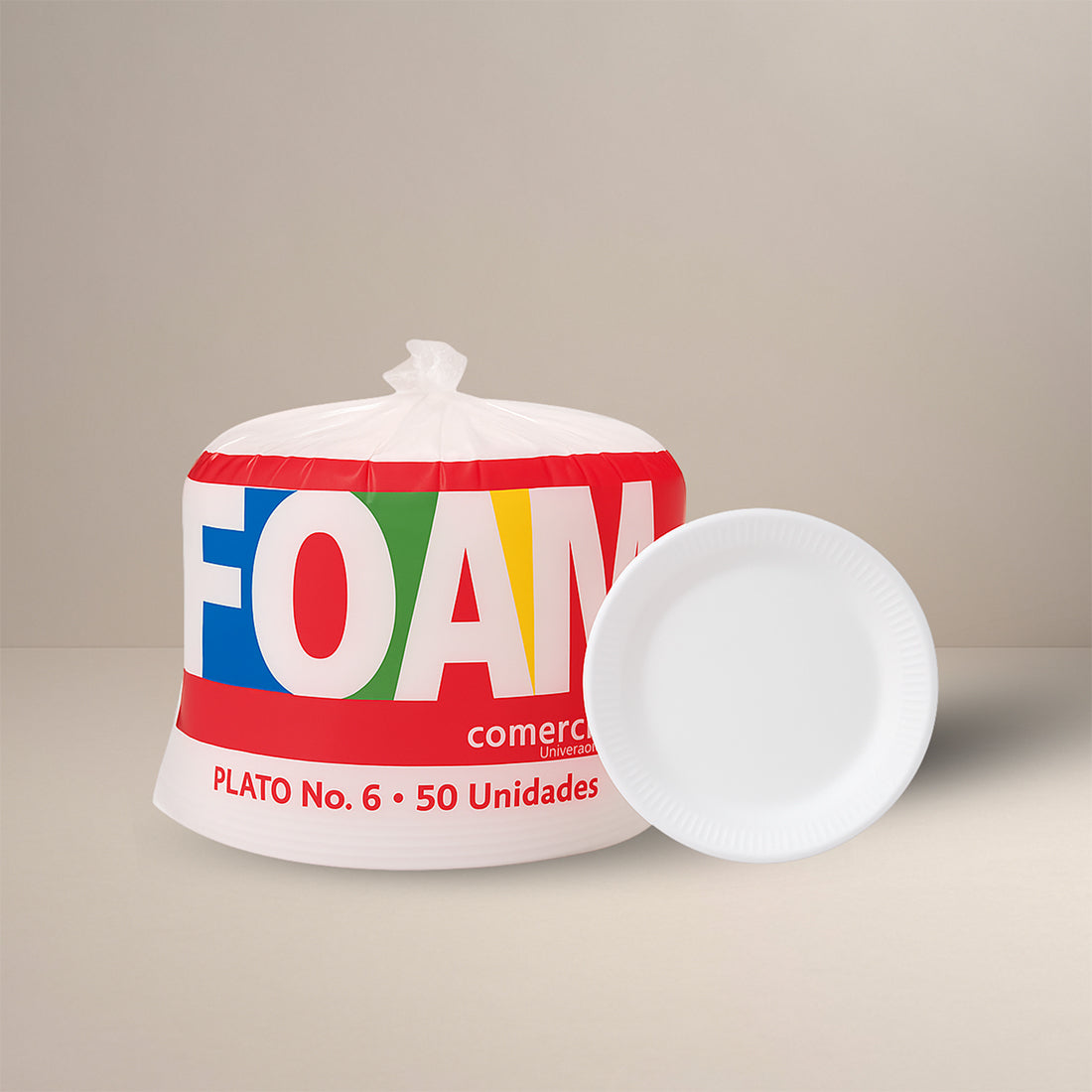 PLATO 06 PLANO SERVI FOAM DUROPORT/ 500 UNIDADES