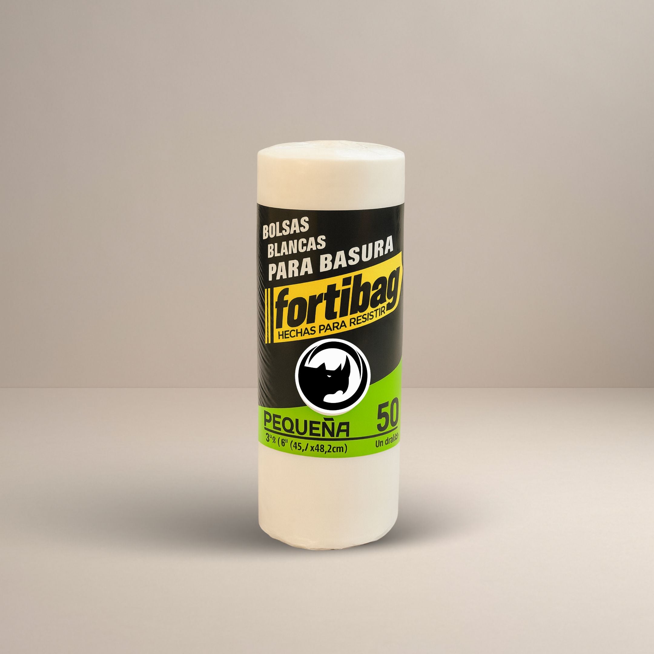 ROLLO FORTIBAG PEQUEÑA BLANCA 50UNI / 15 UNIDADES