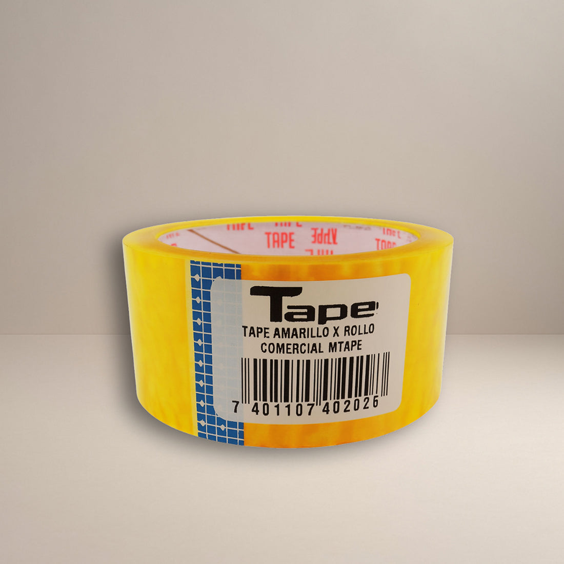 TAPE AMARILLO X ROLLO COMERCIAL M/TAPE/ 72 UNIDADES