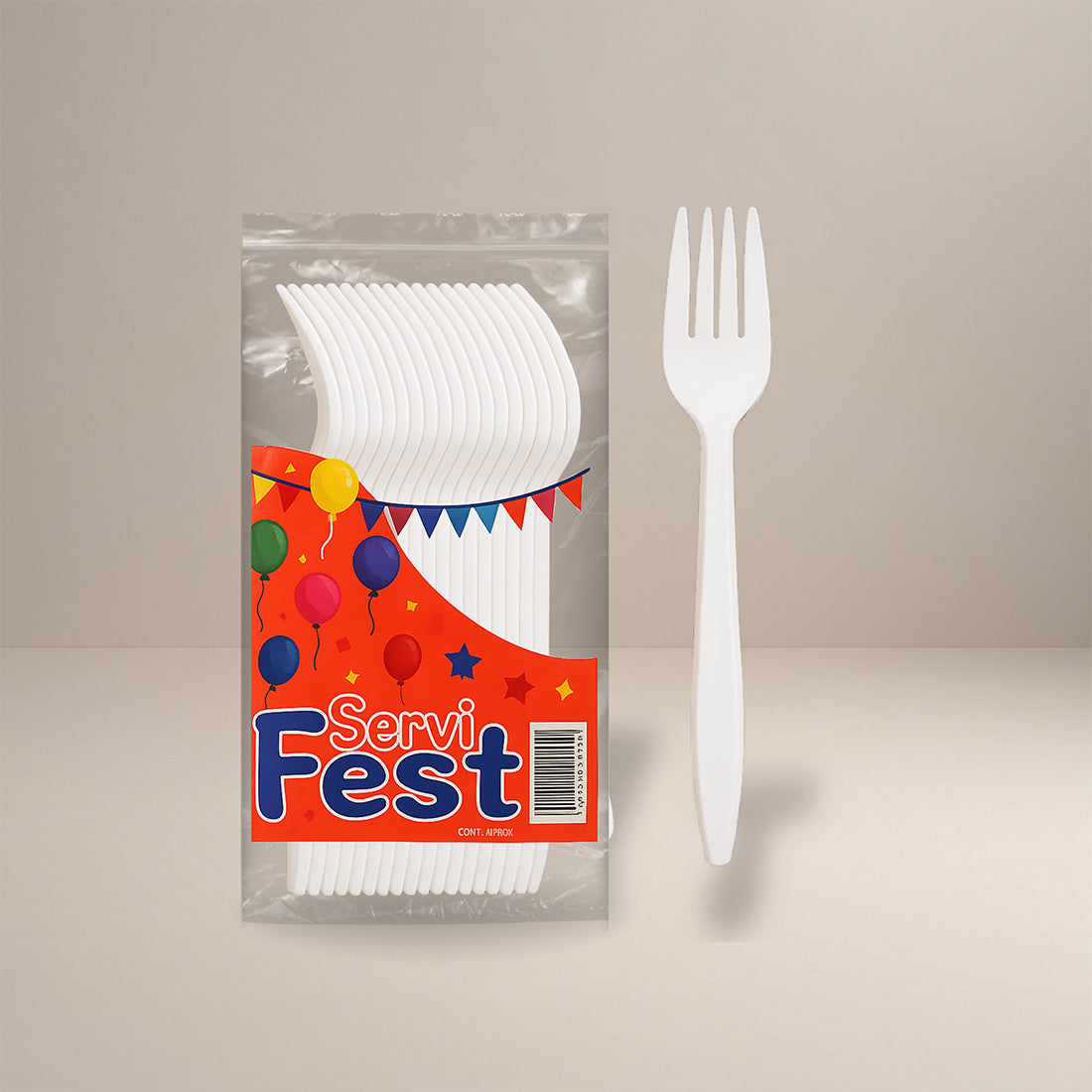 TENEDOR SERVI FEST/ 1,000 UNIDADES