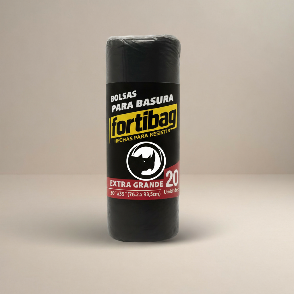 ROLLO FORTIBAG EXTRA GRANDE NEGRA 20UNI / 20 UNIDADES